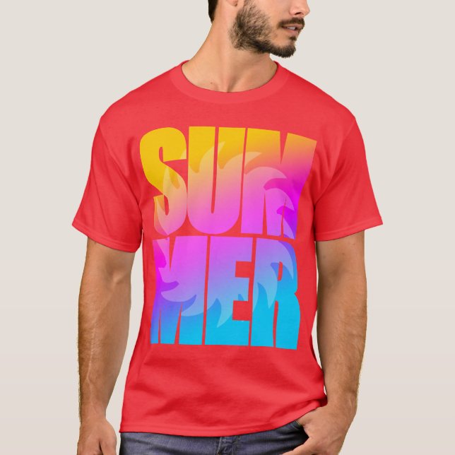 Corey Tiger 80s Summer Sun T-Shirt (Front)
