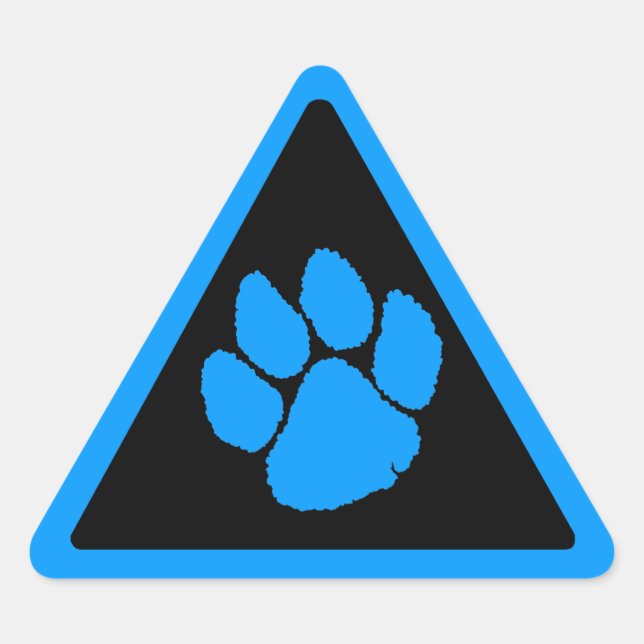 Corey Tiger 80s Tiger Claw Triangle Sticker (Front)