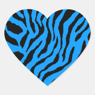 Corey Tiger 80s Tiger Stripes Heart Sticker