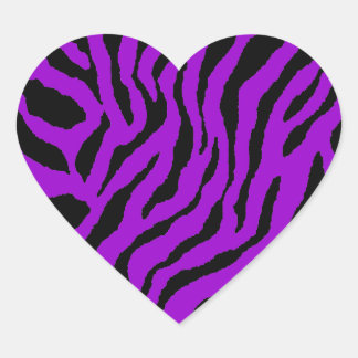 Corey Tiger 80s Tiger Stripes Heart Sticker