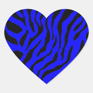 Corey Tiger 80s Tiger Stripes Heart Sticker