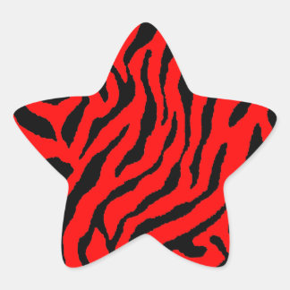 Corey Tiger 80s Tiger Stripes Star Sticker