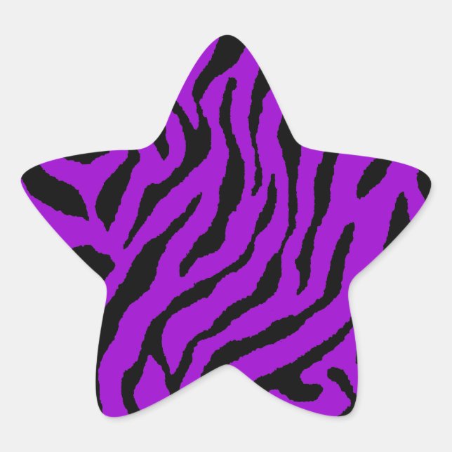 Corey Tiger 80s Tiger Stripes Star Sticker (Front)