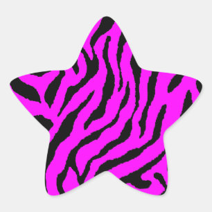 Corey Tiger 80s Tiger Stripes Star Sticker