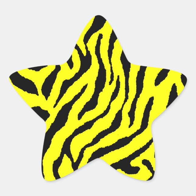 Corey Tiger 80s Tiger Stripes Star Sticker (Front)