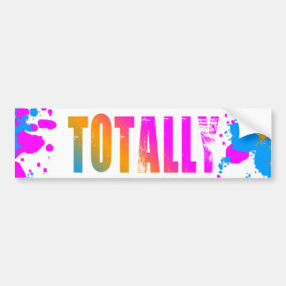 Corey Tiger 80s Totally Splatter Paint Bumper Sticker
