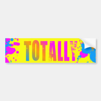Corey Tiger 80s Totally Splatter Paint Bumper Sticker