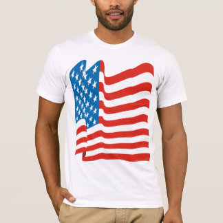 Corey Tiger 80s Vintage American Flag T-Shirt