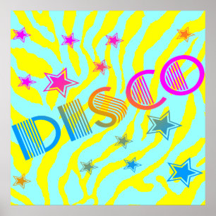 Corey Tiger 80s Vintage Disco Stars Poster