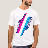 Corey Tiger 80s Vintage Keytar Pink & Blue