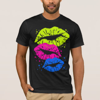 Corey Tiger 80s Vintage Lips & Stars Kisses T-Shirt