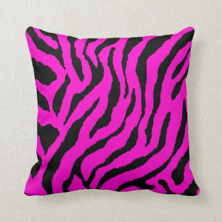 Corey Tiger 80s Vintage Neon Animal Stripes Cushion