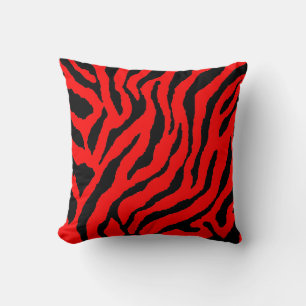 Corey Tiger 80s Vintage Neon Animal Stripes Cushion