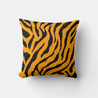 Corey Tiger 80s Vintage Neon Animal Stripes Cushion