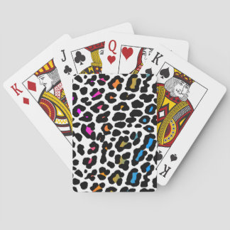 Corey Tiger 80s Vintage Neon Leopard Playing Cards