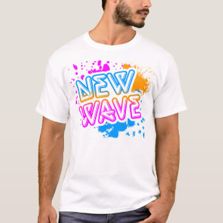 Corey Tiger 80s Vintage New Wave Neon Splatter T-Shirt