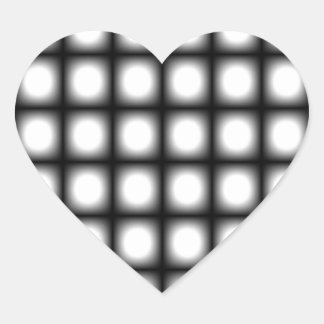 Corey Tiger 80s Vintage Op Art Heart Sticker