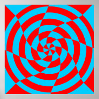Corey Tiger 80s Vintage Op Art