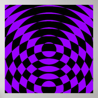 Corey Tiger 80s Vintage Op Art Poster