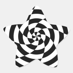 Corey Tiger 80s Vintage Op Art Star Sticker