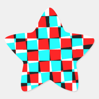 Corey Tiger 80s Vintage Op Art Star Sticker