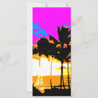 Corey Tiger 80s Vintage Palm Trees Sunset