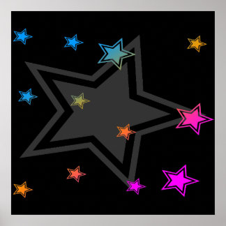 Corey Tiger 80s Vintage Stars Poster