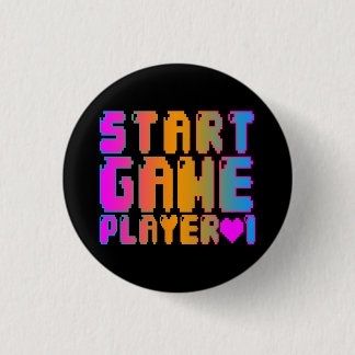 Corey Tiger 80s Vintage Start Game Player 1 3 Cm Round Badge