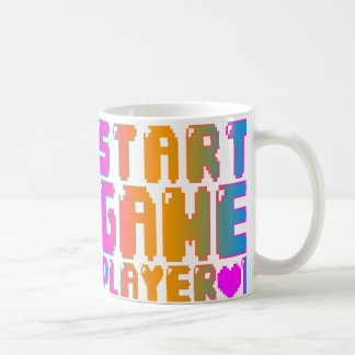 Corey Tiger 80s Vintage Start Game Player 1 Coffee Mug