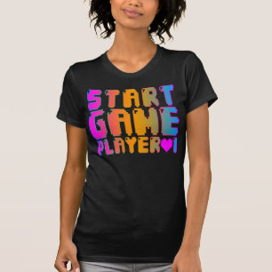 Corey Tiger 80s Vintage Start Game Player 1 T-Shirt