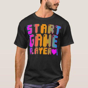 Corey Tiger 80s Vintage Start Game Player 1 T-Shirt