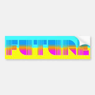 Corey Tiger 80s Vintage Style Future Bumper Sticker