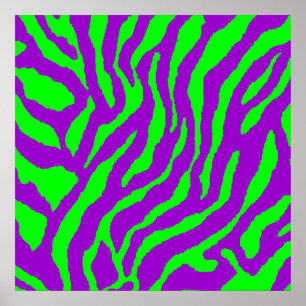 Corey Tiger 80s Vintage Tiger Stripes Poster