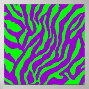 Corey Tiger 80s Vintage Tiger Stripes Poster