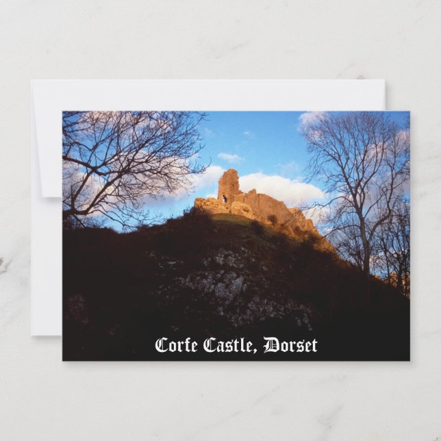 Corfe Castle Card (Front)