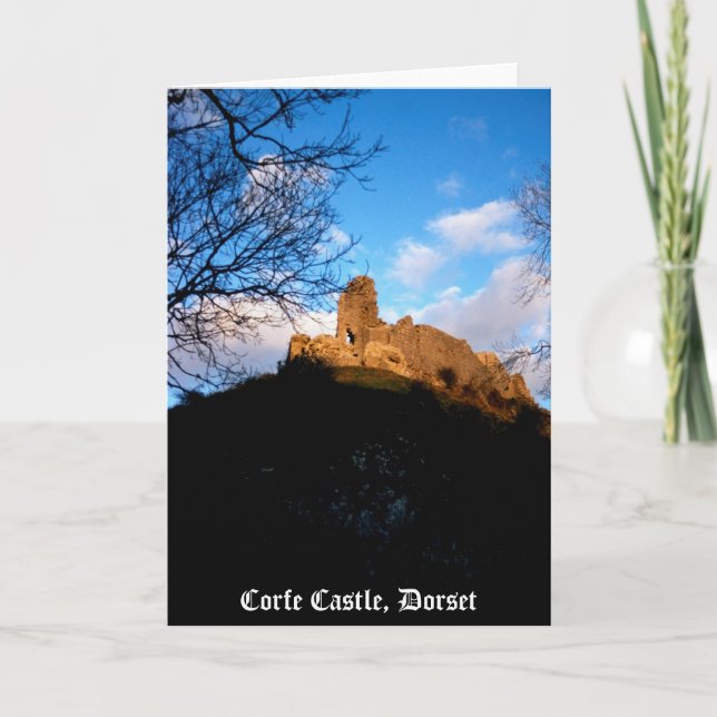 Corfe Castle Card (Front)