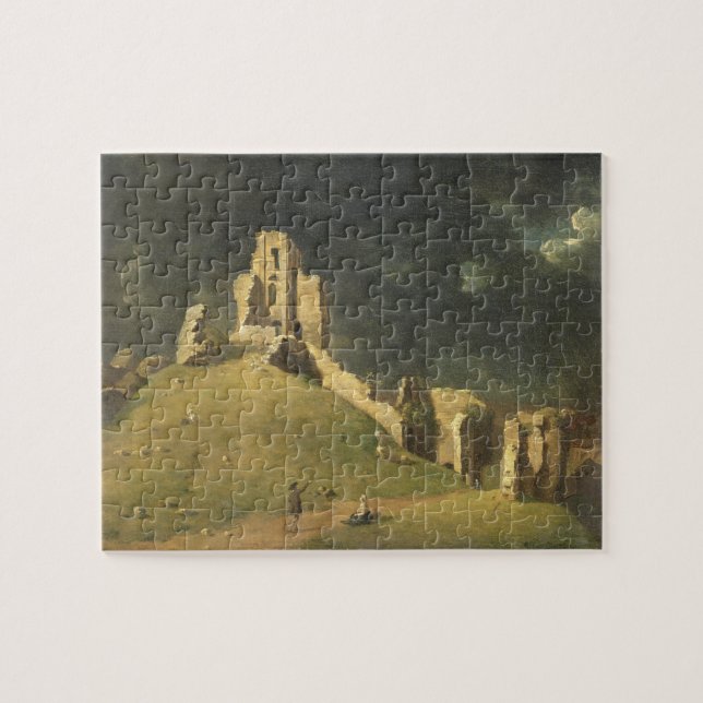 Corfe Castle, Dorset, 1764 (oil on canvas) Jigsaw Puzzle (Horizontal)