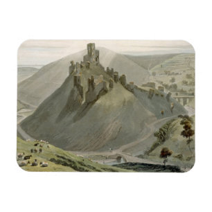 Corfe Castle, from 'A Voyage Around Great Britain Magnet