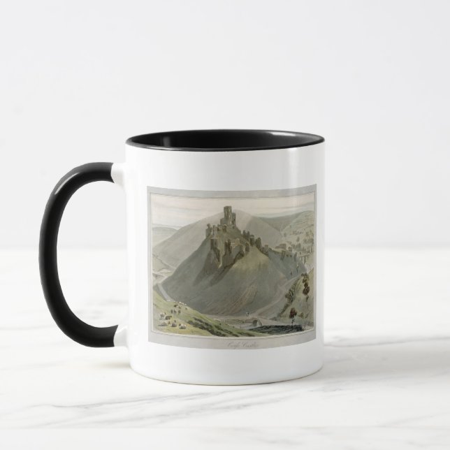 Corfe Castle, from 'A Voyage Around Great Britain Mug (Left)