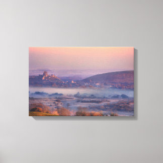 Corfe Castle Sunrise Canvas Print