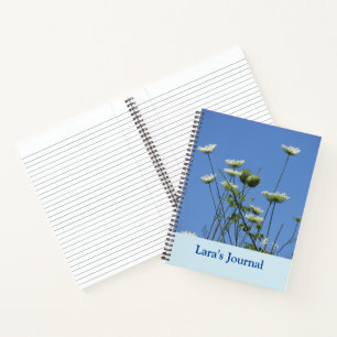Corfu Cream Wildflowers Notebook