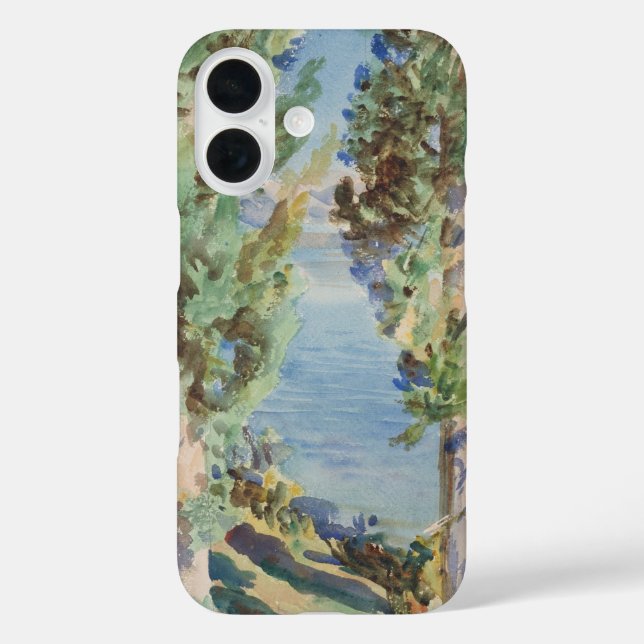 Corfu Cypresses by John Singer Sargent Case-Mate iPhone Case (Back)