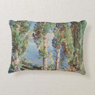 Corfu Cypresses by John Singer Sargent Decorative Cushion