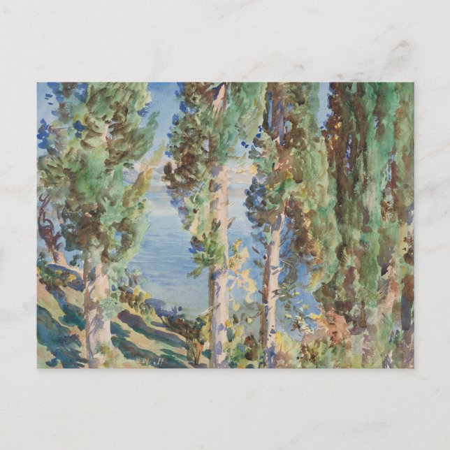Corfu Cypresses by John Singer Sargent Postcard (Front)