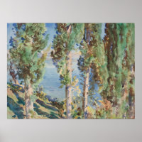 Corfu Cypresses by John Singer Sargent