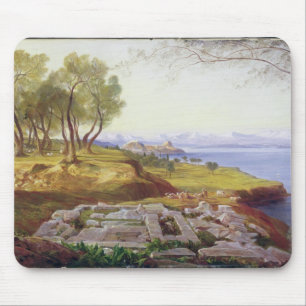 Corfu from Ascension, c.1856-64 (oil on canvas) Mouse Mat