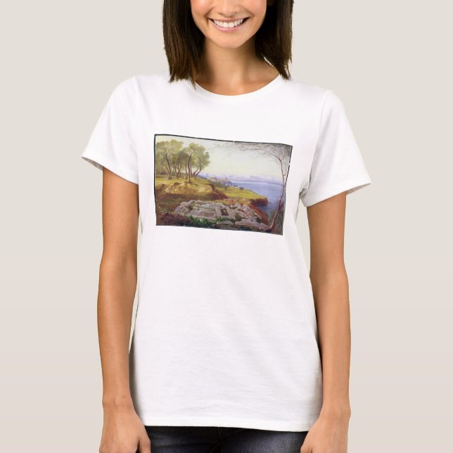 Corfu from Ascension, c.1856-64 (oil on canvas) T-Shirt (Front)