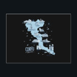 Corfu Greece Corfu Postcard<br><div class="desc">You are Greek or a Greece fan on vacation. Then this Greek saying design is just right for every Greek vacationer. Ideal gift for Christmas,  birthday and for friends.</div>