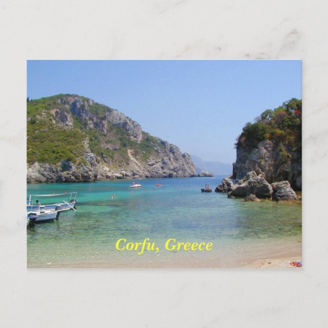 Corfu, Greece Postcard (Front)