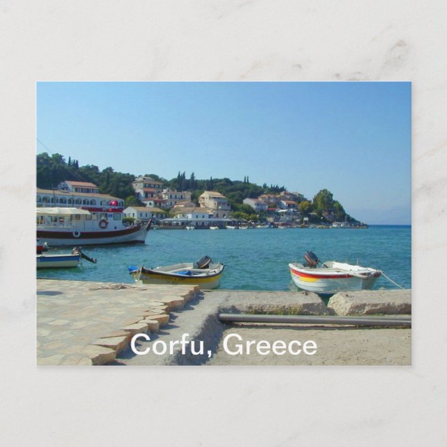 Corfu, Greece Postcard (Front)